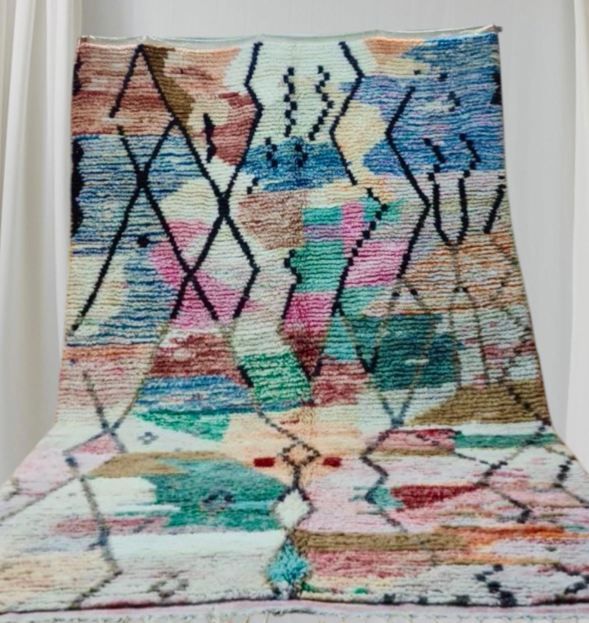 Handmade BOujaad Rug, size 300 x 200 cm || 9.84 x 6.56 ft