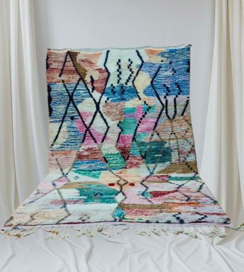 Handmade BOujaad Rug, size 300 x 200 cm || 9.84 x 6.56 ft